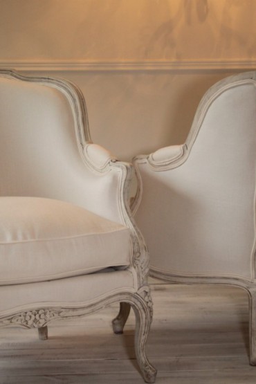 Pair of French Louis XV Bergeres Chairs - This item is sold