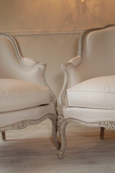 Pair of French Louis XV Bergeres Chairs - This item is sold