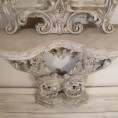 Italian Vintage and very unique Mirror with console, from early XX century