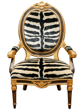 Fotel w stylu Ludwika w wersji design