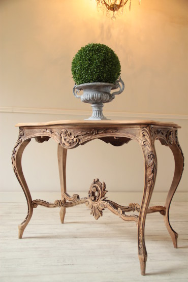 Louis XV Carved Walnut French Console