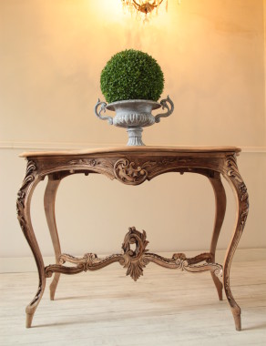 Louis XV Carved Walnut French Console
