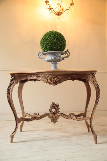 Louis XV Carved Walnut French Console