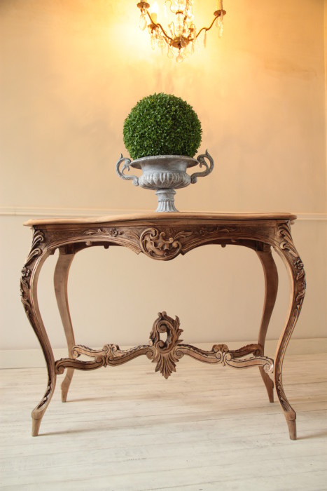 Louis XV Carved Walnut French Console