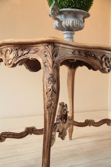 Louis XV Carved Walnut French Console