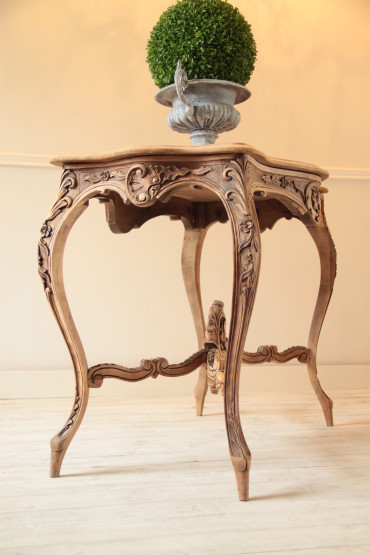 Louis XV Carved Walnut French Console