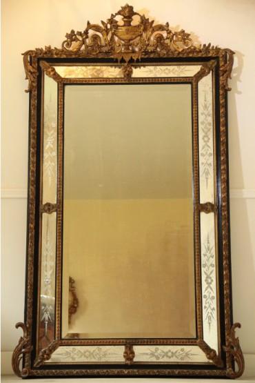 Large French Antique Mirror