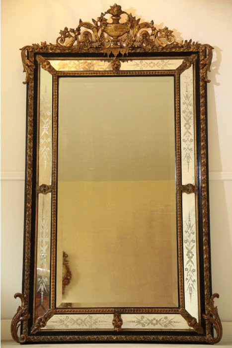 Large French Antique Mirror