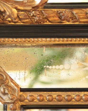 Large French Antique Mirror