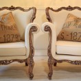 Stunning pair of French Baroque Armchairs