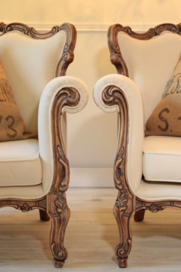 Stunning pair of French Baroque Armchairs
