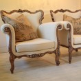 Stunning pair of French Baroque Armchairs