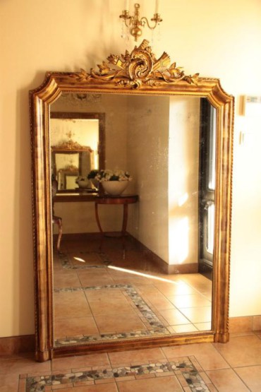 Antique French Louis XVI Gilded Mirror