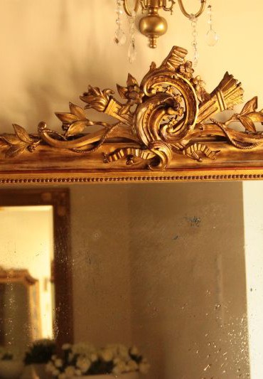 Antique French Louis XVI Gilded Mirror