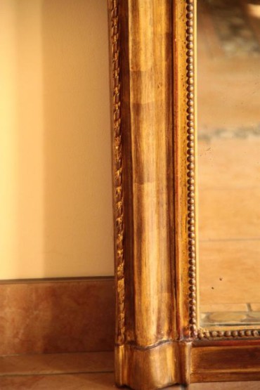 Antique French Louis XVI Gilded Mirror